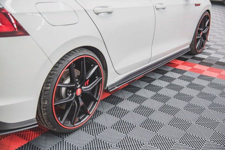 Maxton Racing Durability Side Skirts Diffusers Volkswagen Golf 8 Gti / Gti Clubsport - Black