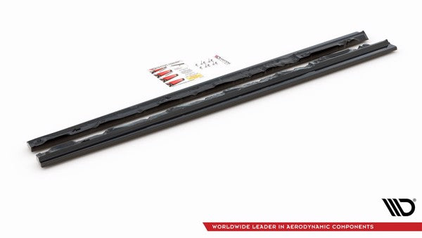 Maxton Side Skirts Diffusers Audi Sq5 Mk1 (8R) - Gloss Black