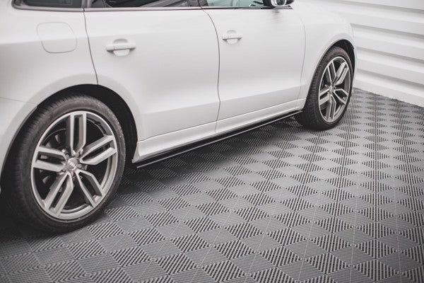 Maxton Side Skirts Diffusers Audi Sq5 Mk1 (8R) - Gloss Black