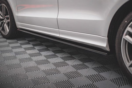 Maxton Side Skirts Diffusers Audi Sq5 Mk1 (8R) - Gloss Black
