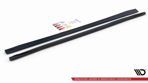 Maxton Side Skirts Diffusers Volvo V90 Mk2 - Gloss Black