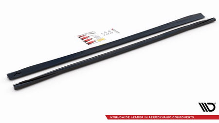 Maxton Side Skirts Diffusers Volvo V90 Mk2 - Gloss Black
