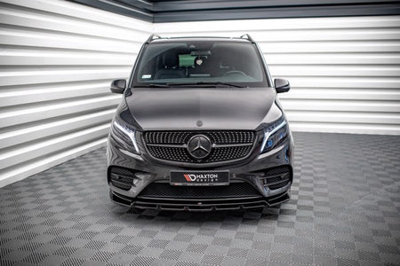 Maxton Front Splitter V.5 Mercedes-Benz V-Class Amg-Line W447 Facelift - Gloss Black