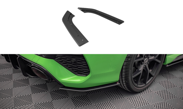 Maxton Street Pro Rear Side Splitters Audi RS3 Sedan 8Y - Black