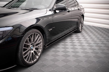 Maxton Side Skirts Diffusers BMW 7 M-Pack F01 - Gloss Black