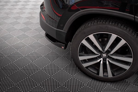 Maxton Rear Side Splitters Seat Ateca Mk1 - Gloss Black