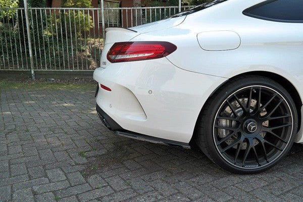 Maxton Rear Side Splitters Mercedes C-Class C205 63Amg Coupe - Gloss Black