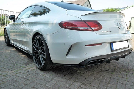 Maxton Rear Side Splitters Mercedes C-Class C205 63Amg Coupe - Gloss Black