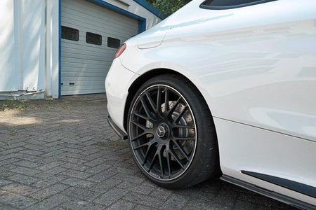 Maxton Rear Side Splitters Mercedes C-Class C205 63Amg Coupe - Gloss Black