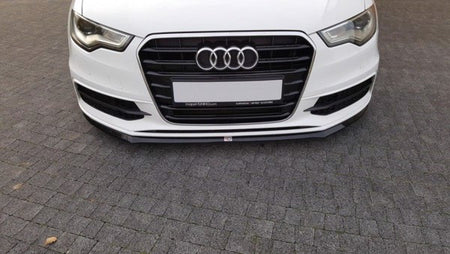 Maxton Front Splitter V.2 Audi S6 / A6 S-Line C7 - Gloss Black