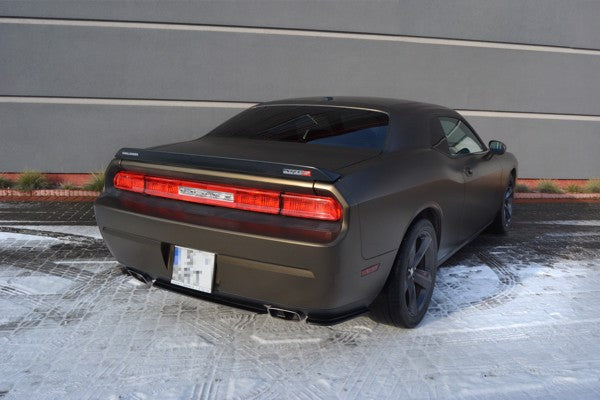 Maxton Rear Side Splitters Dodge Challenger Mk3. Phase-I Srt8 Coupe - Gloss Black