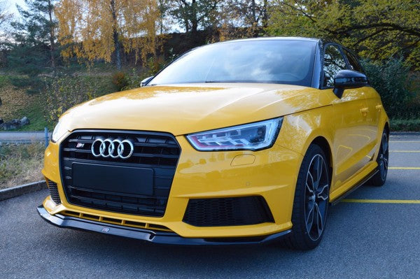 Maxton Front Splitter Audi S1 8X - Gloss Black