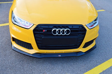 Maxton Front Splitter Audi S1 8X - Gloss Black