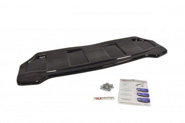 Maxton Central Rear Splitter Peugeot 308 Ii Gti (Without Vertical Bars) - Gloss Black