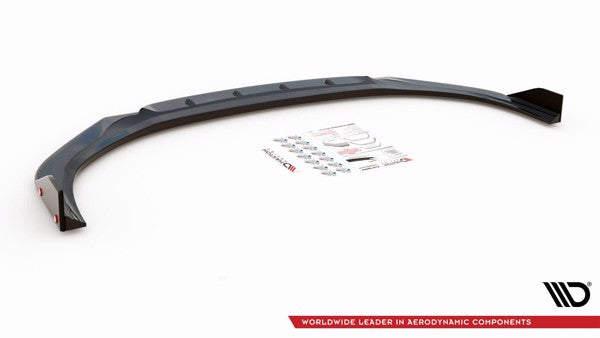 Maxton Front Splitter + Flaps V.6 Hyundai I30 N Mk3 Hatchback/Fastback - Gloss Black