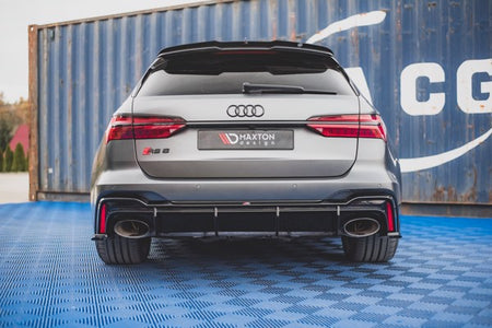 Maxton Rear Valance Audi RS6 C8 / RS7 C8 - Gloss Black