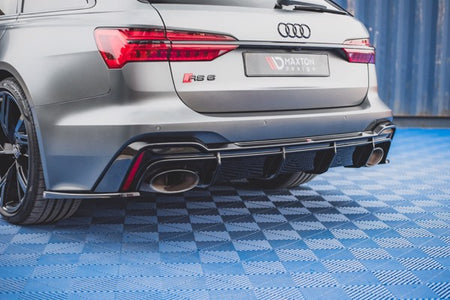 Maxton Rear Valance Audi RS6 C8 / RS7 C8 - Gloss Black
