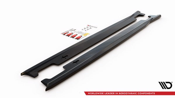 Maxton Side Skirts Diffusers Kia Xceed Mk1 - Gloss Black
