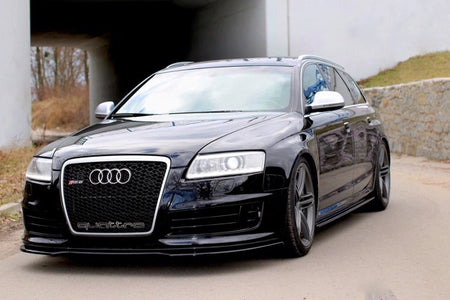Maxton Front Splitter Audi RS6 C6 - Gloss Black