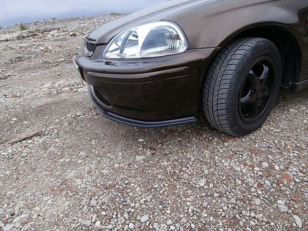 Maxton Front Splitter Honda Civic Mk6 Ej9 - Gloss Black