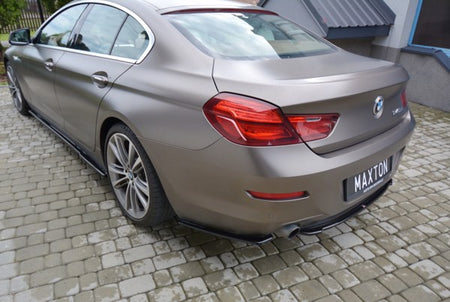 Maxton Central Rear Splitter BMW 6 Gran Coupé - Gloss Black