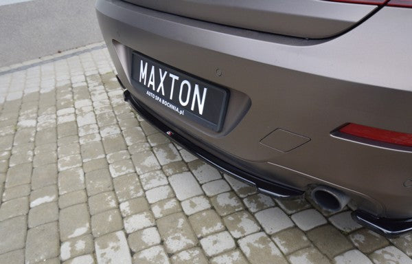 Maxton Central Rear Splitter BMW 6 Gran Coupé - Gloss Black