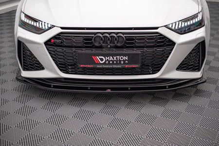 Maxton Front Splitter V.2 Audi RS6 C8 / RS7 C8 - Gloss Black