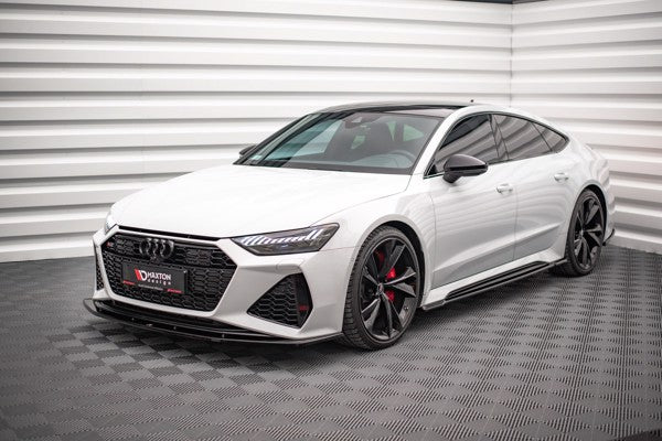 Maxton Front Splitter V.2 Audi RS6 C8 / RS7 C8 - Gloss Black