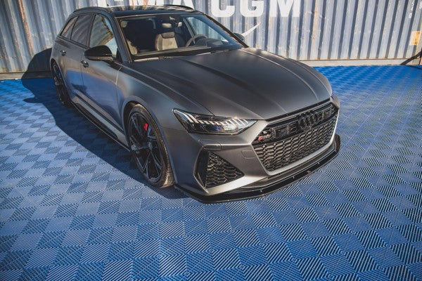 Maxton Front Splitter V.2 Audi RS6 C8 / RS7 C8 - Gloss Black