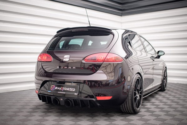 Maxton Spoiler Cap Seat Leon Mk2 Cupra / Fr (Facelift) - Gloss Black
