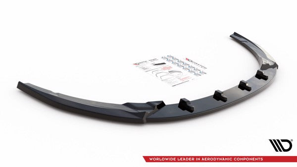 Maxton Front Splitter V.1 Kia Optima Mk4 - Gloss Black