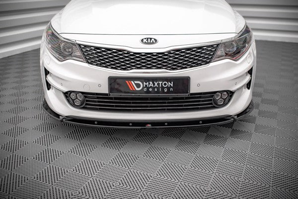 Maxton Front Splitter V.1 Kia Optima Mk4 - Gloss Black