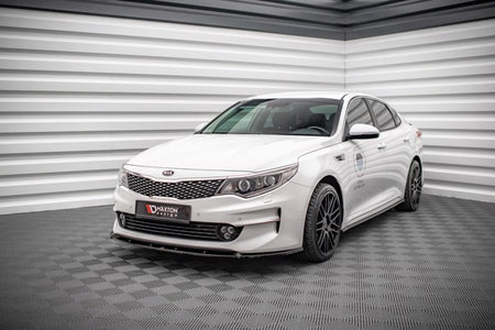 Maxton Front Splitter V.1 Kia Optima Mk4 - Gloss Black
