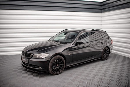 Maxton Side Skirts Diffusers BMW 3 E90 - Gloss Black
