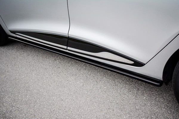 Maxton Side Skirts Diffusers Renault Clio Mk4 - Gloss Black