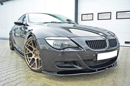 Maxton Front Splitter V.2 BMW M6 E63 - Gloss Black