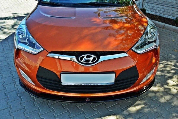 Maxton Front Splitter Hyundai Veloster - Gloss Black