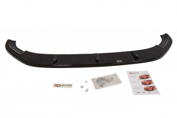 Maxton Front Splitter V.1 VW Golf 7 R / R-Line  - Gloss Black