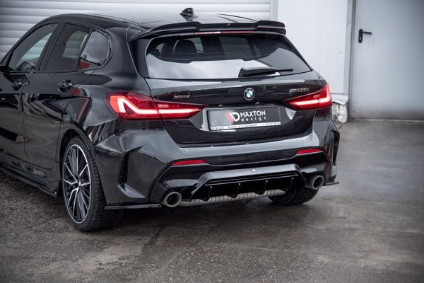 Maxton Rear Valance V.1 For BMW 1 F40 M-Pack/ M135I - Gloss Black