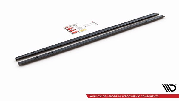Maxton Side Skirts Diffusers Volkswagen Golf 8 Gti - Gloss Black