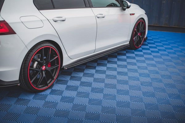 Maxton Side Skirts Diffusers Volkswagen Golf 8 Gti - Gloss Black