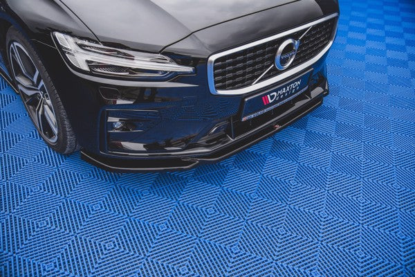 Maxton Front Splitter V.2 Volvo S60/V60 R-Design Mk3 - Gloss Black