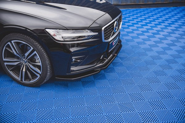 Maxton Front Splitter V.2 Volvo S60/V60 R-Design Mk3 - Gloss Black