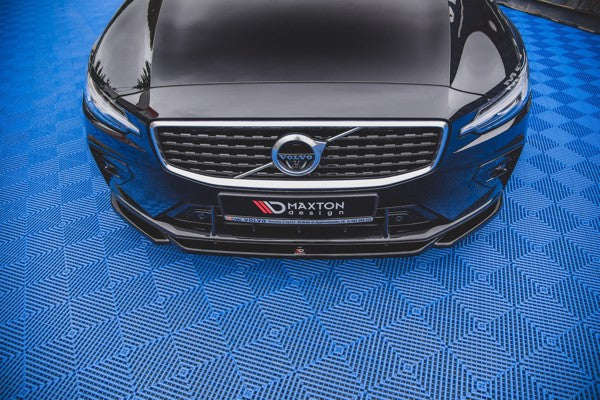 Maxton Front Splitter V.2 Volvo S60/V60 R-Design Mk3 - Gloss Black