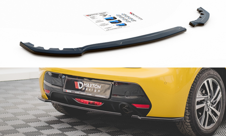 Maxton Rear Side Splitters Peugeot 208 Mk2 - Gloss Black