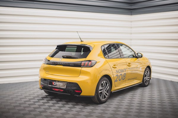 Maxton Rear Side Splitters Peugeot 208 Mk2 - Gloss Black