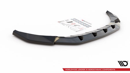Maxton Front Splitter V.2 Volkswagen T-Roc Mk1 - Gloss Black