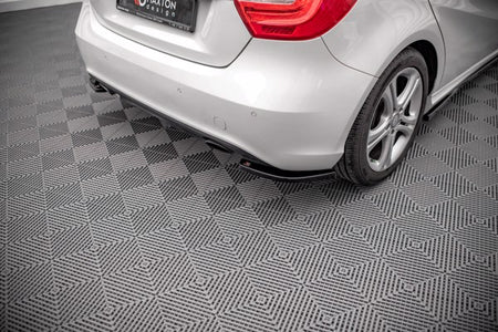 Maxton Rear Side Splitters V.2 Mercedes-Benz A W176 - Gloss Black