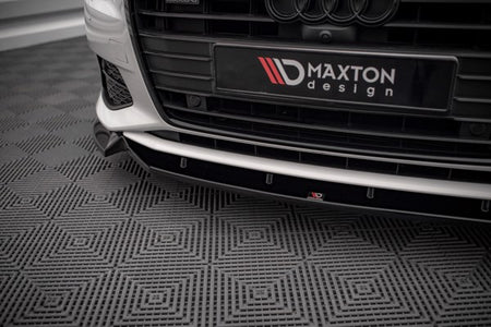 Maxton Front Splitter V.2 Audi A6 C8 - Gloss Black