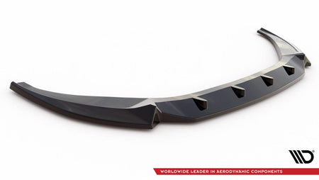 Maxton Front Splitter V.2 Audi A6 C8 - Gloss Black